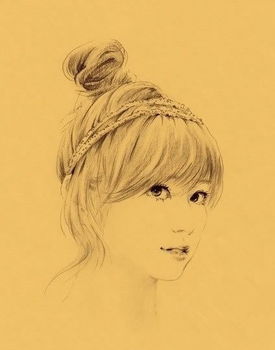 20个手绘美女,你喜欢哪一个